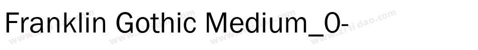 Franklin Gothic Medium_0字体转换